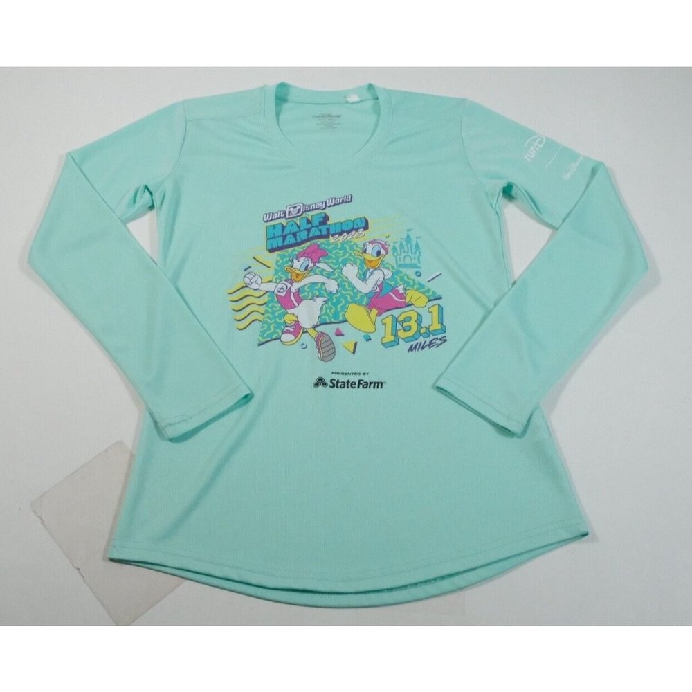 Run Disney Walt Disney World Half Marathon 2023Long Sleeve Athletic Shirt Sz XS